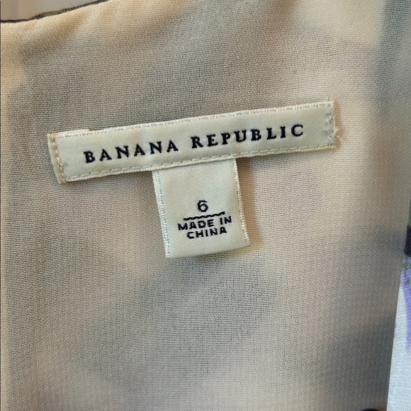 Banana Republic Aline Leaf Print Dress - Picture 3 of 11